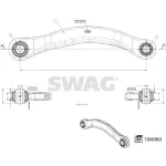 SWAG Arka Denge Kolu (sol Üst) – 33109715 / OEM 4N0505397A
