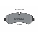 TEXTAR Arka Fren Balatası – 2279101
