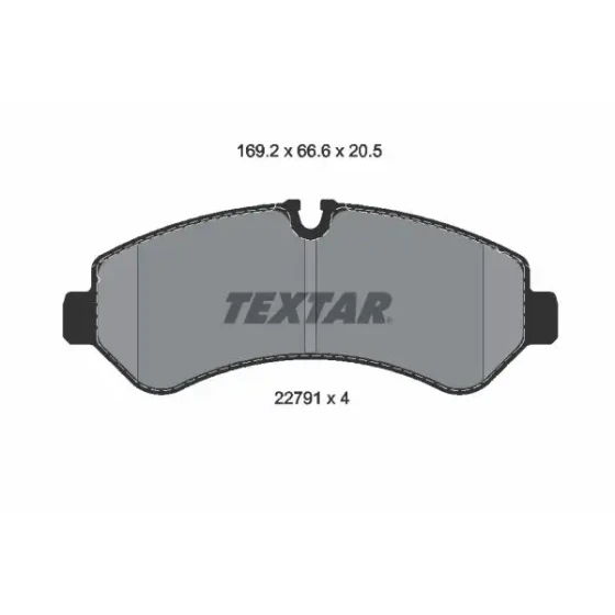TEXTAR Arka Fren Balatası – 2279101 ürün görseli