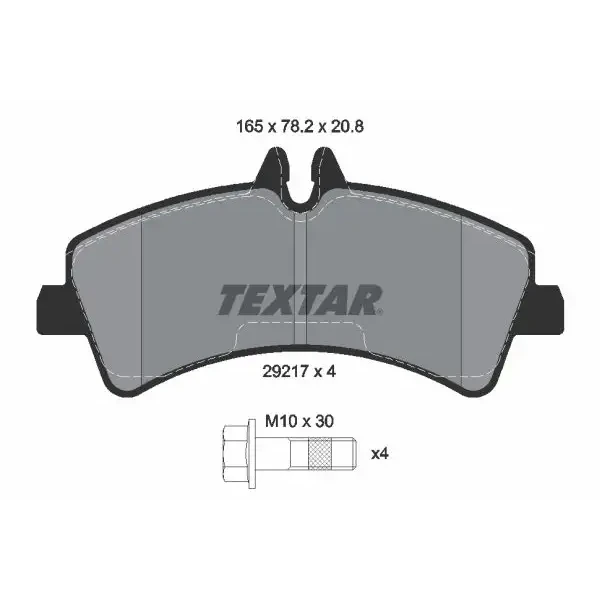 TEXTAR Arka Fren Balatası – 2921702