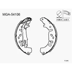 MGA Arka Fren Balatası – 54106 / OEM 77364264