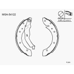 MGA Arka Fren Balatası – 54122 / OEM 7701205339
