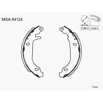 MGA Arka Fren Balatası – 54124 / OEM 7701202820