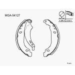 MGA Arka Fren Balatası – 54127 / OEM 4241N1