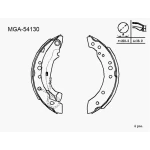 MGA Arka Fren Balatası – 54130 / OEM 4241L0