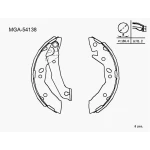 MGA Arka Fren Balatası – 54138 / OEM 5830522A01