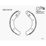 MGA Arka Fren Balatası – 54145 / OEM 5830544A40