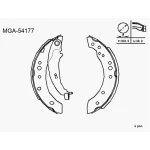 MGA Arka Fren Balatası – 54177 / OEM MN186120