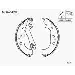 MGA Arka Fren Balatası – 54200 / OEM 77363946