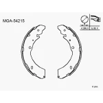 MGA Arka Fren Balatası – 54215 / OEM 8973682540