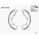 MGA Arka Fren Balatası – 54226 / OEM D4060EB36A