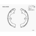 MGA Arka Fren Balatası – 54300 / OEM 0449512210