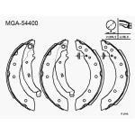 MGA Arka Fren Balatası – 54400 / OEM 7701206962