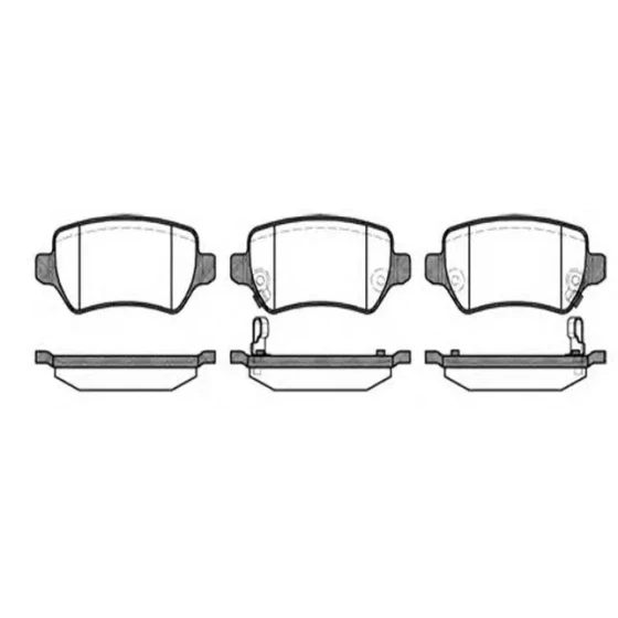 MGA Arka Fren Balatası – 55185 / OEM 1605995 ürün görseli