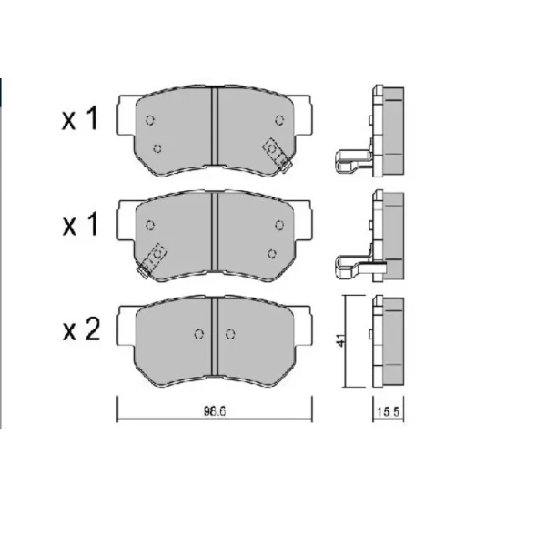 MGA Arka Fren Balatası – 55224 / OEM 583021CA10