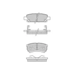 MGA Arka Fren Balatası – 55295 / OEM 4605A337