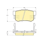 MGA Arka Fren Balatası – 55307 / OEM 43022SY8A01