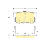 MGA Arka Fren Balatası – 55324 / OEM 43022S5AE50