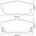 MGA Arka Fren Balatası – 55398 / OEM 440604U090
