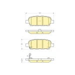 MGA Arka Fren Balatası – 55416 / OEM 440608H385