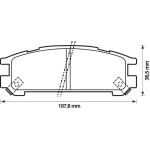 MGA Arka Fren Balatası – 55424 / OEM 26296AA062