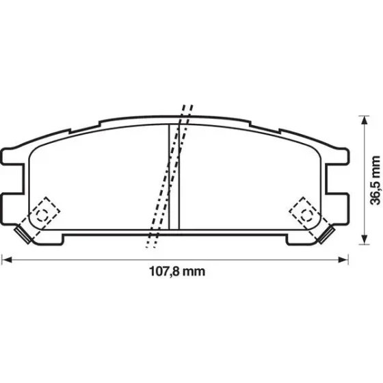 MGA Arka Fren Balatası – 55424 / OEM 26296AA062 ürün görseli