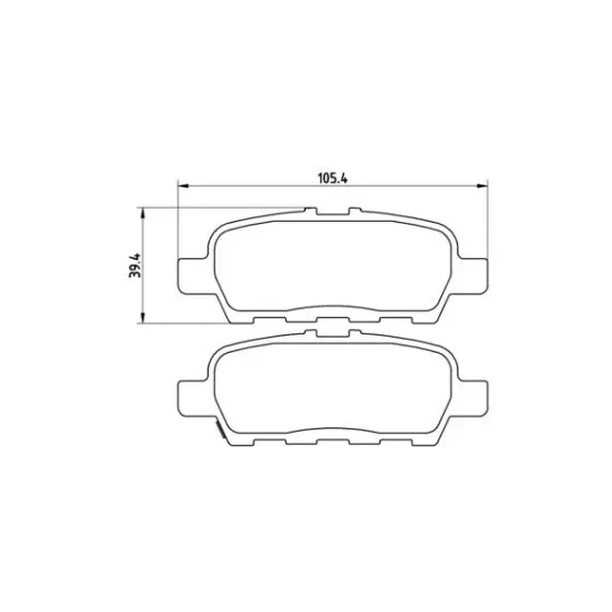 MGA Arka Fren Balatası – 55468 / OEM D4M609N00B ürün görseli