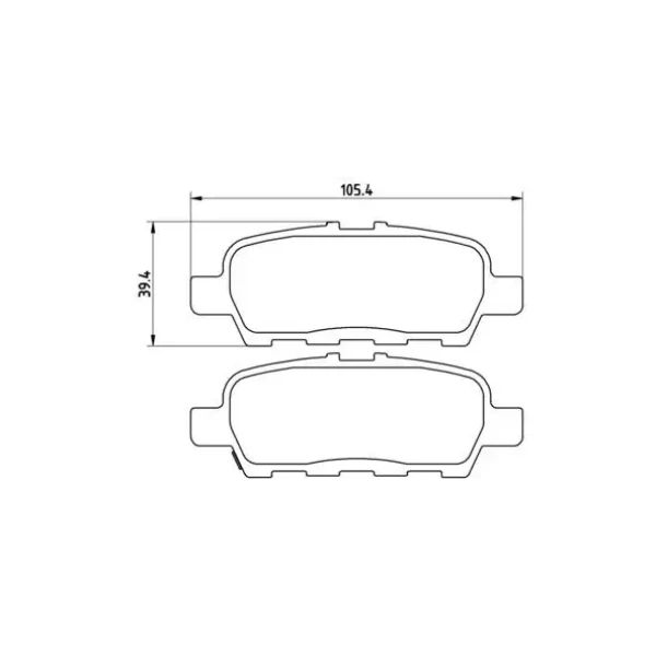 MGA Arka Fren Balatası – 55468 / OEM D4M609N00B