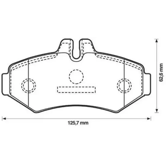 MGA Arka Fren Balatası – 55572 / OEM 2D0698451B ürün görseli