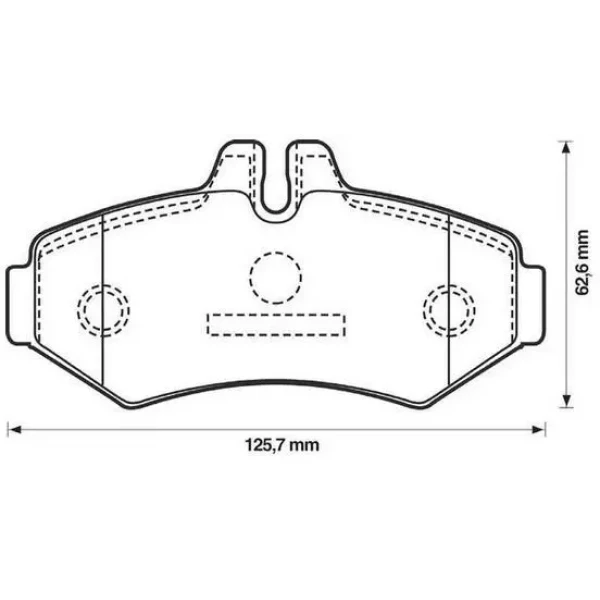 MGA Arka Fren Balatası – 55572 / OEM 2D0698451B