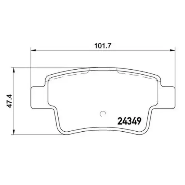 MGA Arka Fren Balatası – 55577 / OEM 1605356