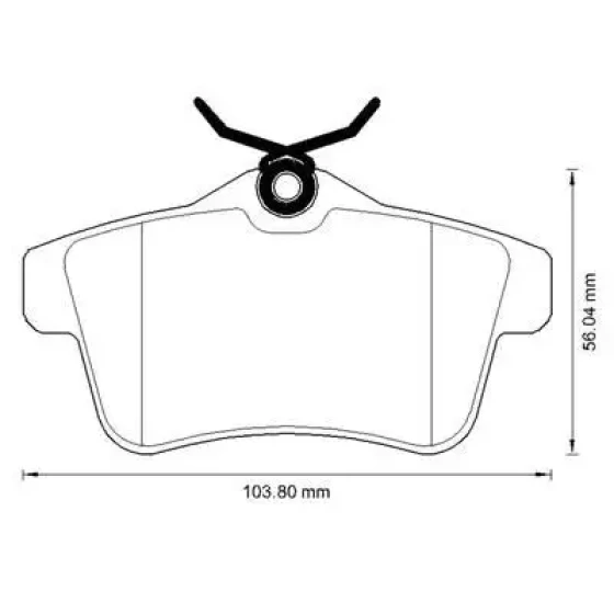 MGA Arka Fren Balatası – 55629 / OEM 425446 ürün görseli