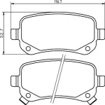 MGA Arka Fren Balatası – 55630 / OEM K68029887AA