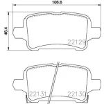 MGA Arka Fren Balatası – 55678 / OEM 39037199