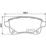 MGA Arka Fren Balatası – 55716 / OEM 440608061R