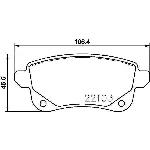 MGA Arka Fren Balatası – 55716 / OEM 440608061R