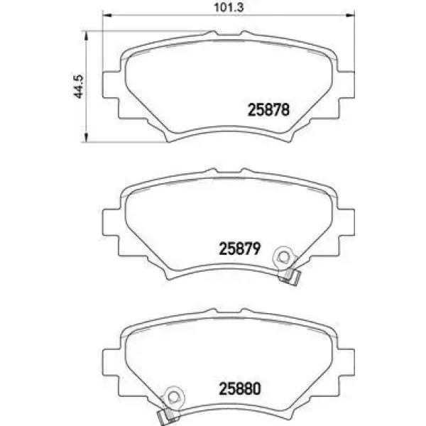 MGA Arka Fren Balatası – 55733 / OEM B4Y02648ZB
