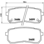 MGA Arka Fren Balatası – 55737 / OEM 58302C5A00