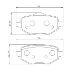 MGA Arka Fren Balatası – 55762 / OEM 1680301680