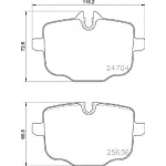 MGA Arka Fren Balatası – 55773 / OEM 34212284466