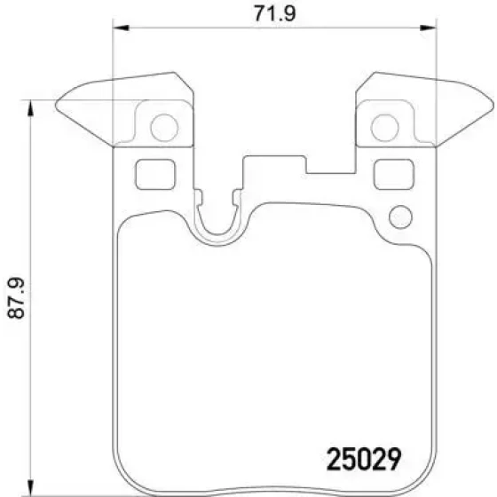 MGA Arka Fren Balatası – 55776 / OEM 34212284989 ürün görseli