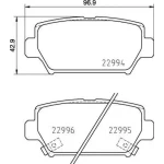 MGA Arka Fren Balatası – 55783 / OEM 4605C012