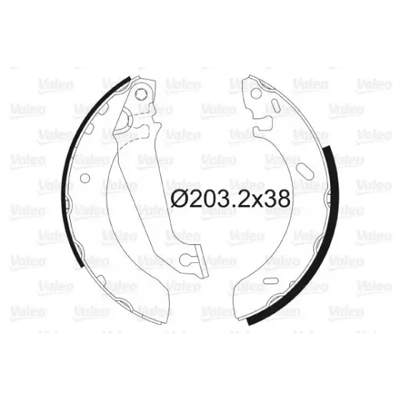Valeo Arka Fren Balatası – 562086 / OEM 6500944 ürün görseli