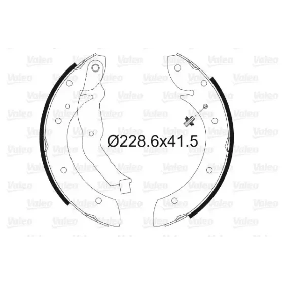 Valeo Arka Fren Balatası – 562587 / OEM 7701205339 ürün görseli