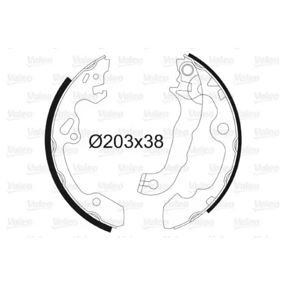 Valeo Arka Fren Balatası – 562648 / OEM 1126158 ürün görseli