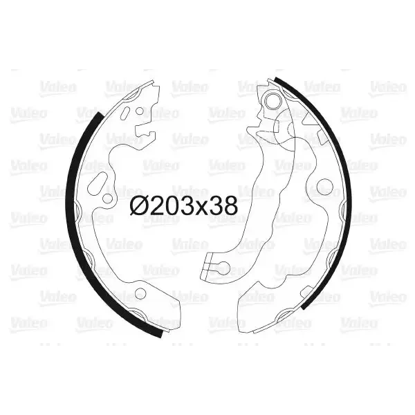 Valeo Arka Fren Balatası – 562648 / OEM 1126158