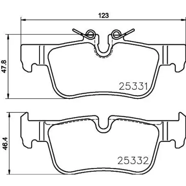 MGA Arka Fren Balatası – 56277 / OEM 34216859917