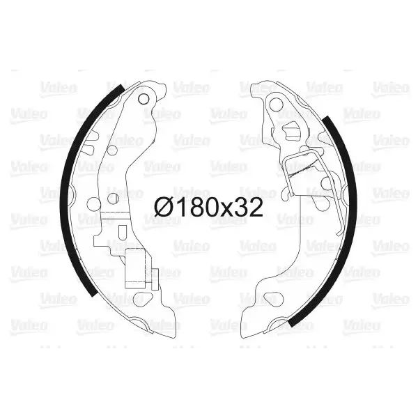 Valeo Arka Fren Balatası – 562990 / OEM 77362295