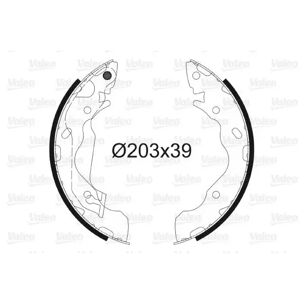Valeo Arka Fren Balatası – 564034 / OEM 5830529A10
