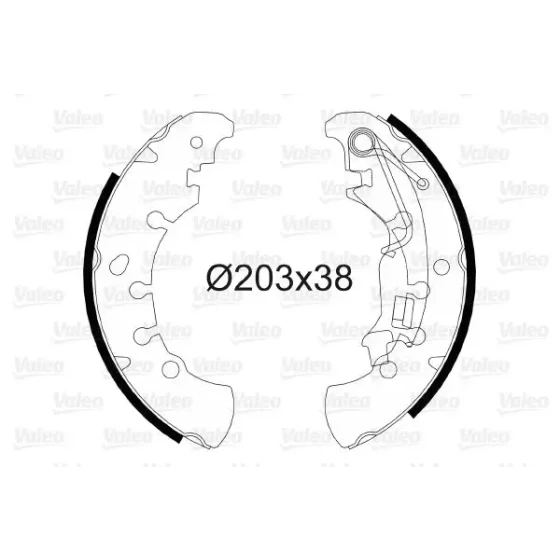 Valeo Arka Fren Balatası – 564083 / OEM 77362929 ürün görseli